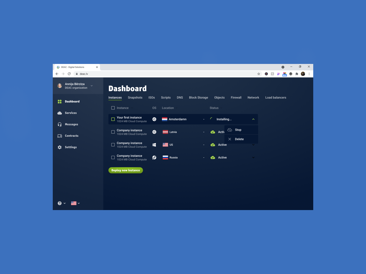 DEAC project screenshot 3