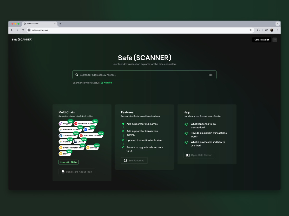 Safescanner project screenshot 2