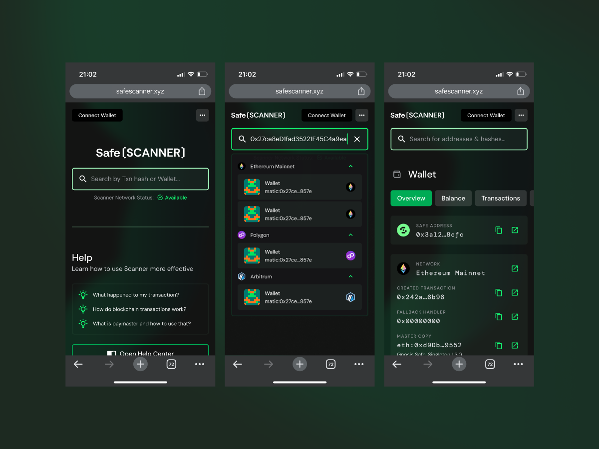 Safescanner project screenshot 3