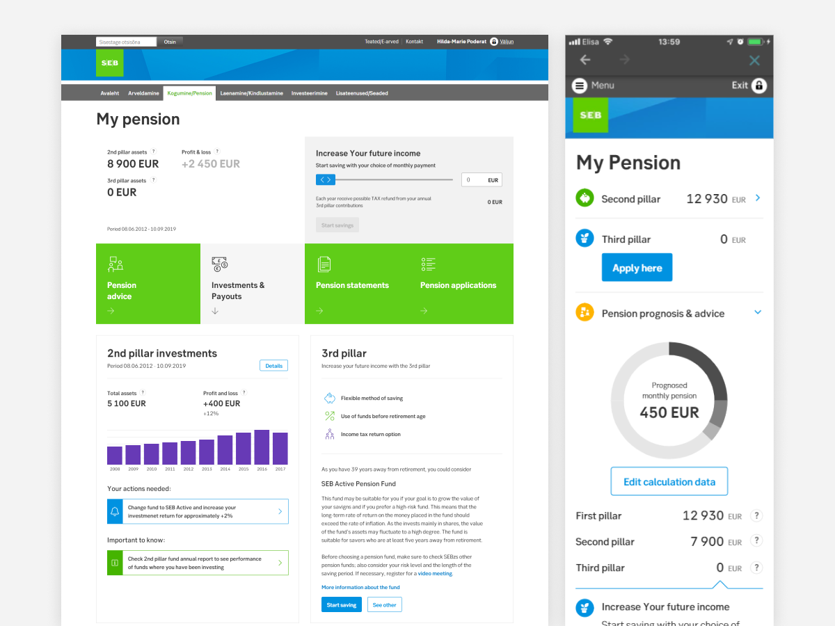 SEB project screenshot 1